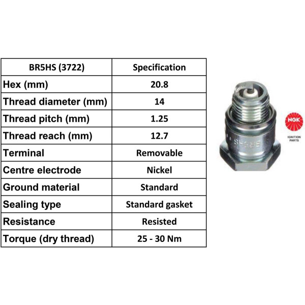 NGK NGK Spark Plug BR5HS Plugs [Box 10]